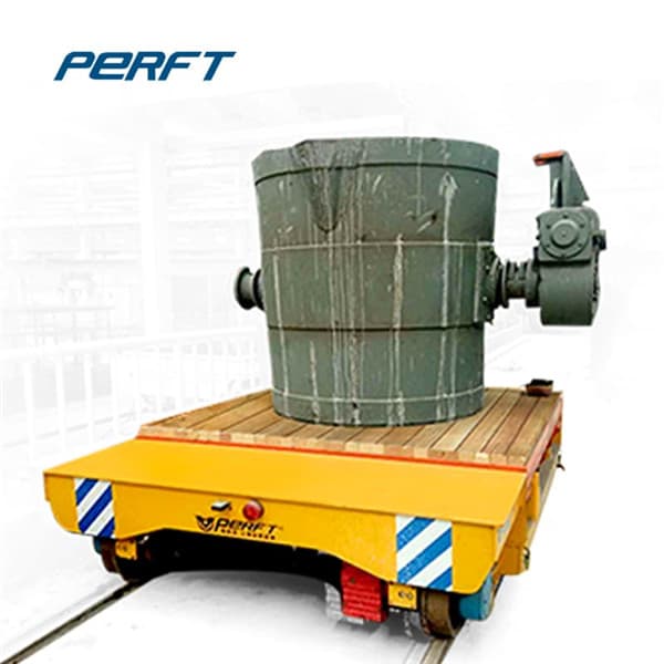 heat insulating steel ladle transfer cart